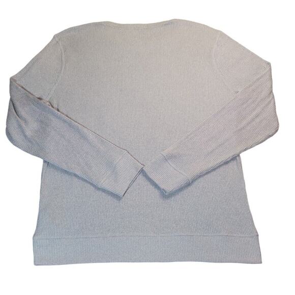 Gilly Hicks Hollister Gray Ribbed Knit Sweater Top Women’s Large EUC - Picture 2 of 5
